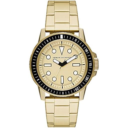 Reloj dorado armani online hombre