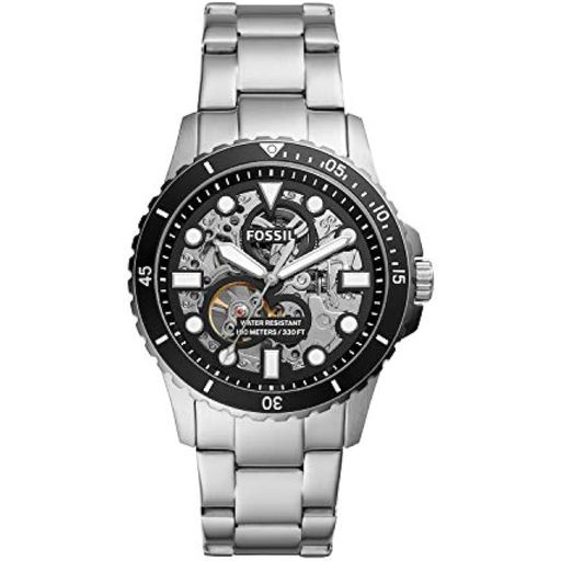 Fossil - Reloj de cuarzo y acero inoxidable, casual, FB-01, inspirado en el  buceo para hombre