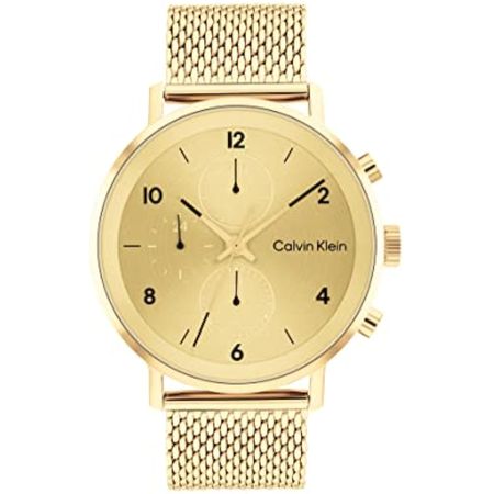 Reloj de Lujo Calvin Klein 25200109 para Hombre en Dorado
