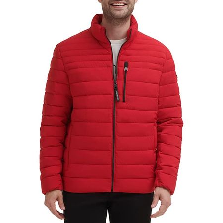 Casaca Calvin Klein Resistant Puffer Rojo