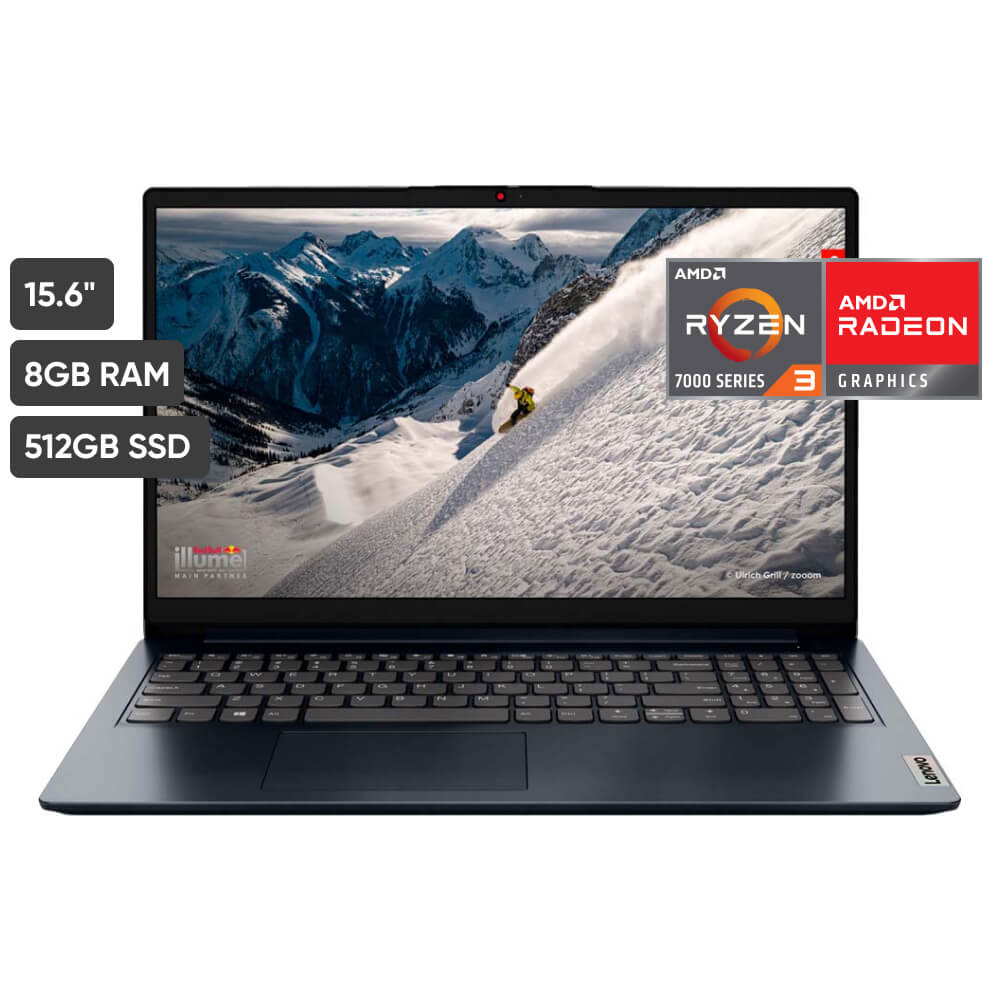 Notebook LENOVO 15AMN7 15.6"" AMD Ryzen 3 (7000 series) 8GB 512GB SSD