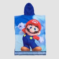 Toalla Cordano Poncho Niños 5 a 7 años Mario Bros Unisex
