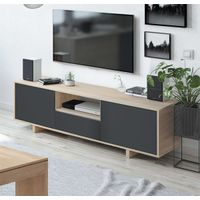 Mesa de TV Moderna Laila Negro TU MESITA