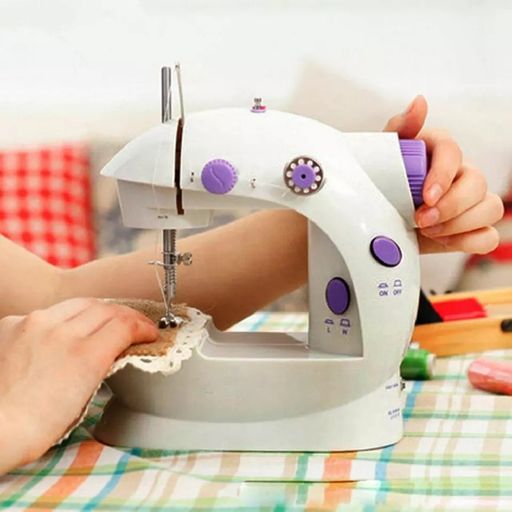 Mini maquina de coser con pedal portatil