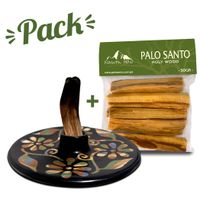 Palo Santo Incienso 50 gr + Quemador Ñawpa Perú