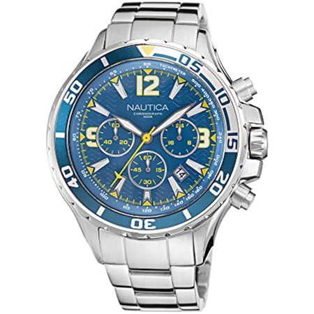 Reloj de Lujo Timex Napnss219 para Hombre en Plateado