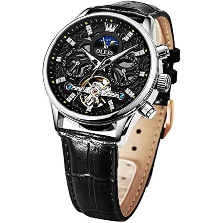 Reloj de Lujo Olevs Gx-S-G6658Hp-Bh para Hombre en Negro