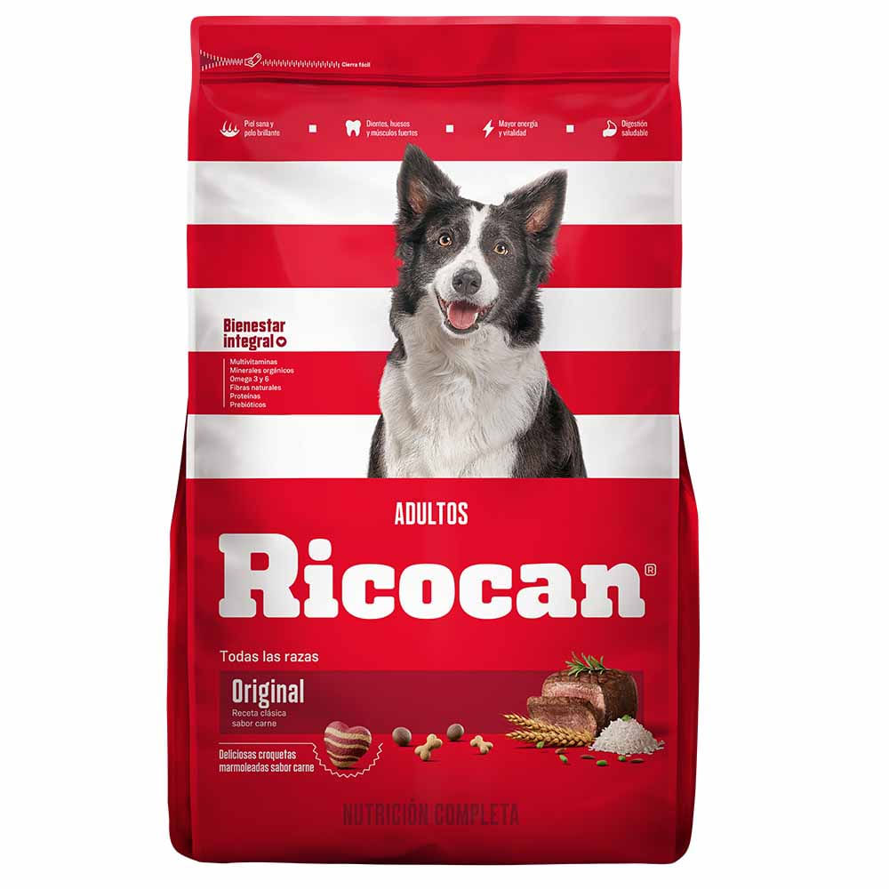 Alimento Para Perros Ricocan Sabor Cordero Cerdo Raza Pequeña Bolsa 22Kg