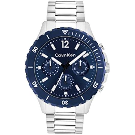 Reloj de Lujo Calvin Klein 25200115 para Hombre en Plateado