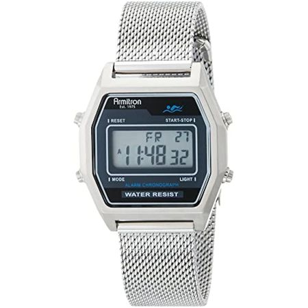 Reloj Digital Armitron Sport 40/8485Bksv para Hombre en Plateado