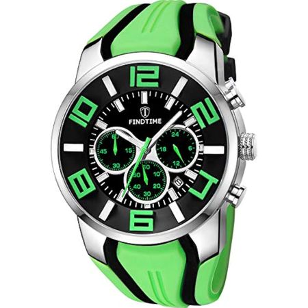 Reloj deportivo Findtime Dxskmei9128Green para Hombre en Verde