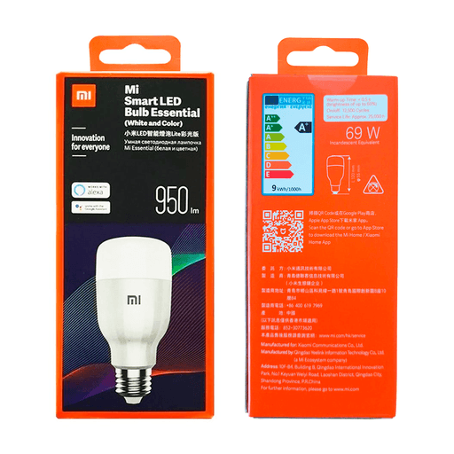 Foco Inteligente Xiaomi Mi LED Bombilla Esencial Blanca y Color