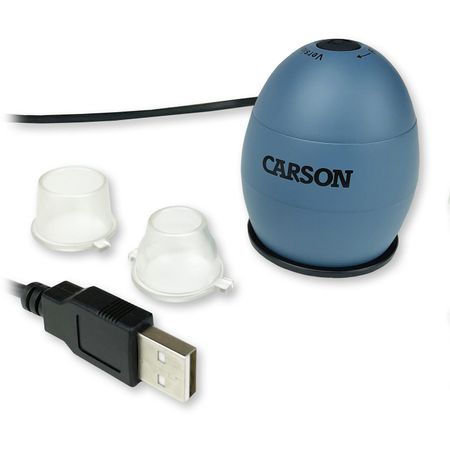 Microscopio Digital para Computadora Carson Zorb Led Lighted Usb Azul Surf