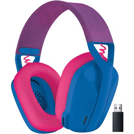 Auriculares Inalámbricos para Juegos Logitech G G435 Azul Rosa Morado