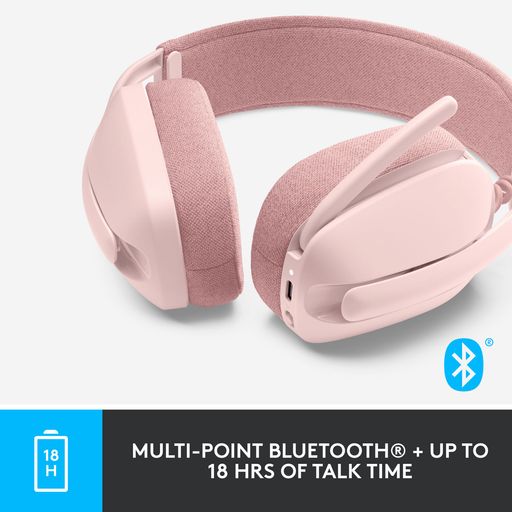 Auriculares Inalámbricos Over-ear Logitech Zone Vibe 100 Color Rosa