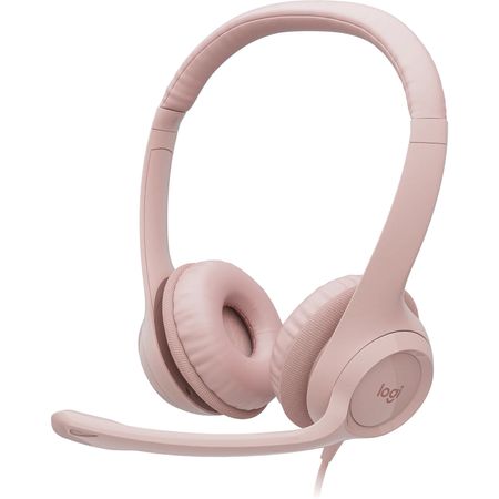 Auriculares Usb Logitech H390 Rosado