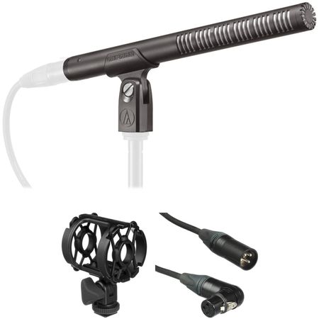 Kit de Micrófono de Cañón Audio Technica Bp4073 con Montura Antivibración y Cable Xlr