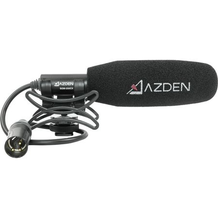 Micrófono de Cañón Corto Azden Sgm 250Cx con Soporte Antivibración Solo Phantom