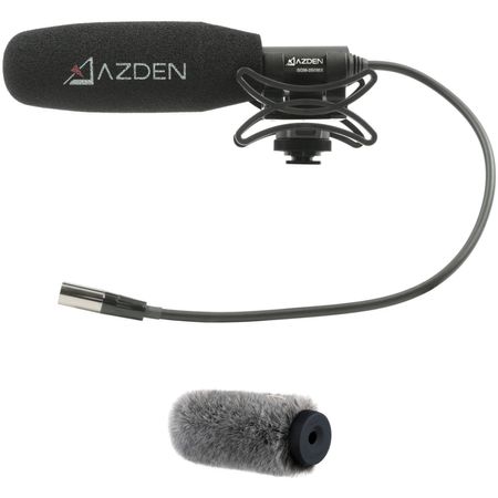 Micrófono de Cañón Azden Sgm 250Mx Mini Xlr con Kit de Parabrisas para Blackmagic Pocket Cinema Sop