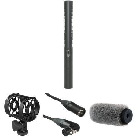 Kit de Micrófono de Cañón Azden Sgm 250P con Soporte Antivibración Parabrisas y Cable Xlr Solo Pha