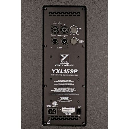 Subwoofer Activo Yorkville Sound Yxl 15Sp de 15 con Control Bluetooth 1000W