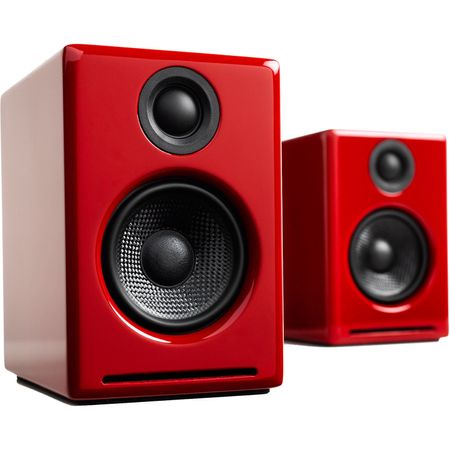 Sistema de Parlantes Bluetooth Wireless Audioengine A2+ Rojo Brillante Par