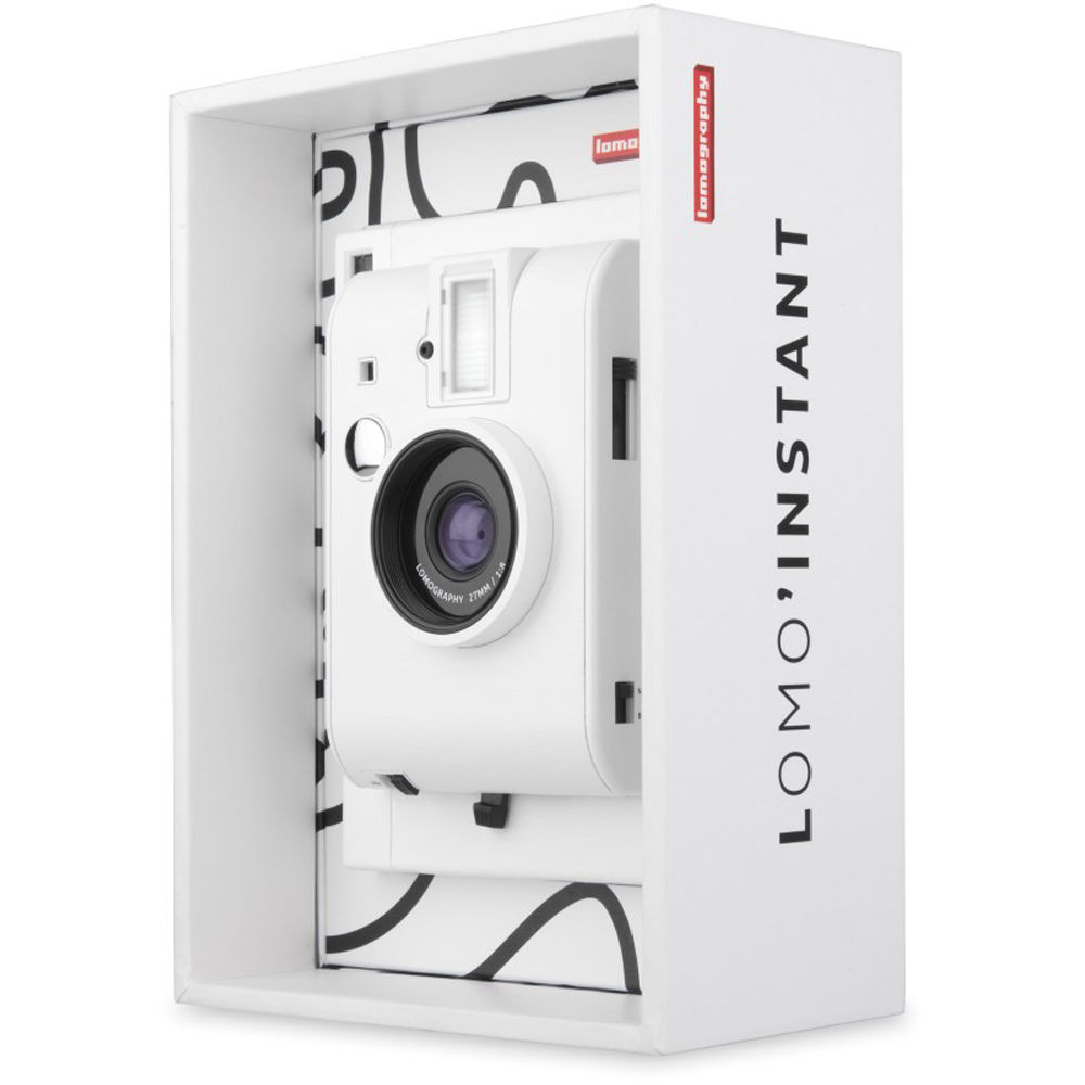 Fotocamera Istantanea Lomography Lomo'Instant Nera, Con Filtri Colorati, Obiettivi Aggiuntivi E Modalità Creative