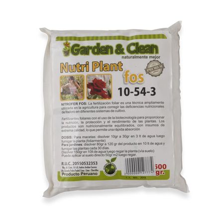 Fertilizante nutriplant 10-54-03 500g