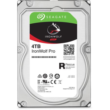 Disco Duro Interno Nas Seagate Ironwolf Pro de 4Tb 7200 Rpm Sata Iii 3.5 Cmr Retail