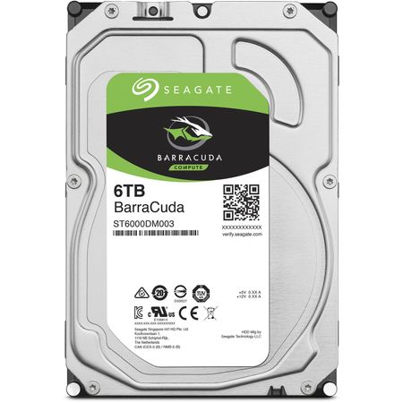 Disco Duro Interno Seagate Barracuda de 6Tb 5400 Rpm Sata Iii 3.5 Retail