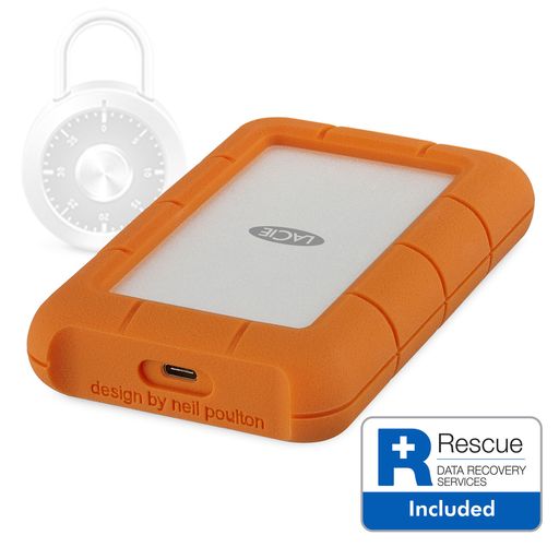 Seagate LaCie Rugged USB-C Disco Duro 5 TB Externo USB 3.1