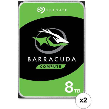 Hdd Interno Seagate Barracuda Sata Iii de 8Tb Oem Paquete de 2 de 3.5