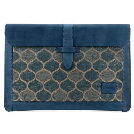 Funda de Cuero Genuino Londo para Macbook Pro y Macbook Air de 13 y 13.3 Pulgadas Azul