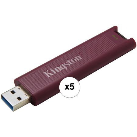 Paquete de 5 Unidades de Kingston Datatraveler Max Usb 3.2 Gen 2 Type a de 1Tb