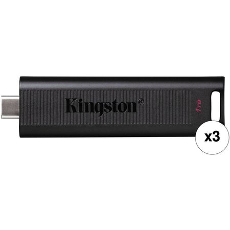 Pack de 3 Unidades de Kingston Datatraveler Max Usb 3.2 Gen 2 Type C de 1Tb