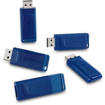 Paquete de 5 Unidades de Unidades Flash Usb Verbatim de 16Gb Azul