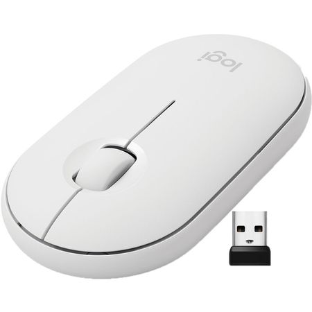 Mouse Inalámbrico Logitech Pebble I345 para Ipad Blanco