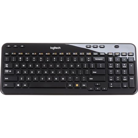 Teclado Inalámbrico Logitech K360 Negro Brillante