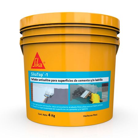 Impermeabilizante para superficie de cemento y/o ladrillo SikaTop-1 4kg