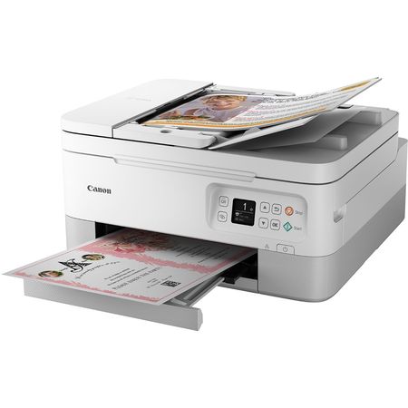 Impresora Multifunción Inalámbrica Canon Pixma Tr7020A a Color Blanco