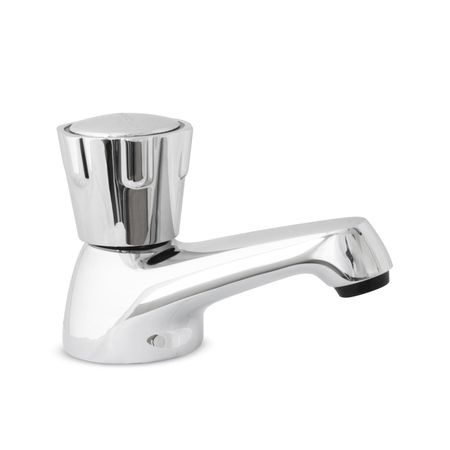 Llave de Lavatorio Trebol Eco Grande Baja Plata Cromada