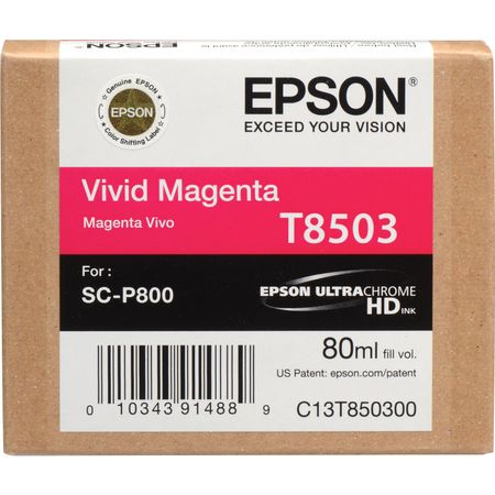 Cartucho de Tinta Epson T850300 Ultrachrome Hd Vivid Magenta 80 Ml