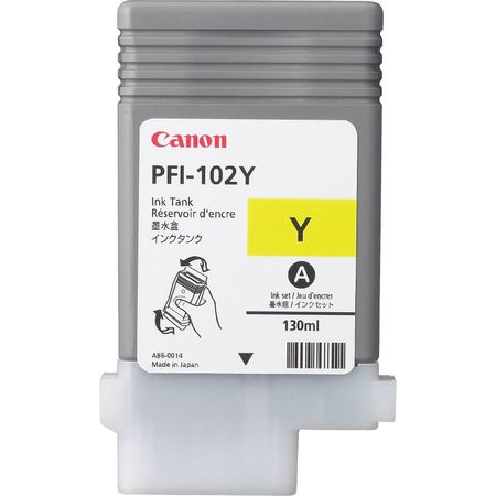 Cartucho de Tinta Amarilla Canon Pfi 102Y 130 Ml