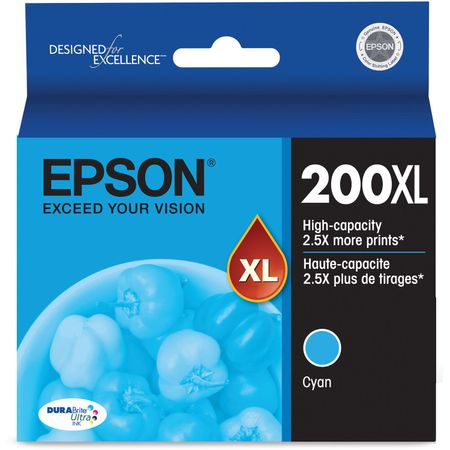 Cartucho de Tinta Epson 200Xl Durabright de Alta Capacidad en Color Cian