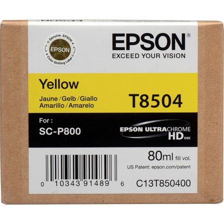 Cartucho de Tinta Amarilla Epson T850400 Ultrachrome Hd 80 Ml