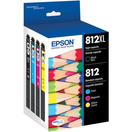 Combo Pack Epson T812 de Alta Capacidad Negro y Capacidad Estándar de Color