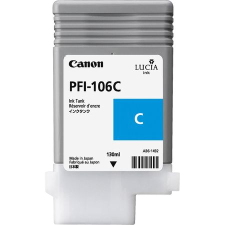 Cartucho de Tinta Cian Canon Pfi 106C 130Ml