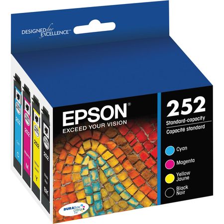 Combo Pack de Cartuchos de Tinta Epson 252 Durabrite Ultra Negro y Color