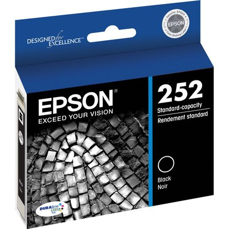 Cartucho de Tinta Negra Epson T252 Durabrite Ultra de Capacidad Estándar