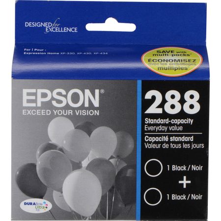 Cartucho de Tinta Negra Epson Durabrite Ultra T288120 D2 Paquete Doble